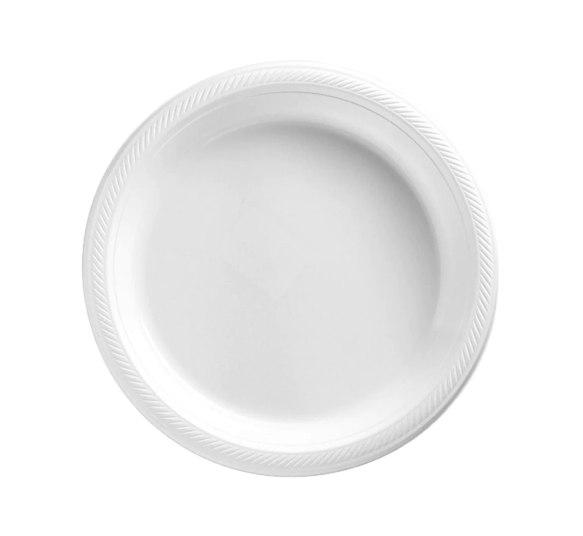 צלחת "9 אלגנט לבן 20 יח'